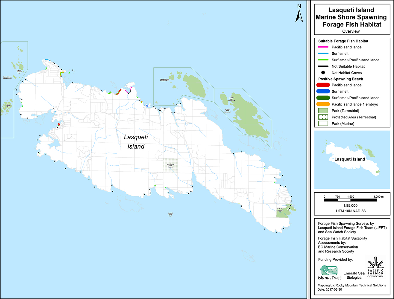 Maps Lasqueti Island Nature Conservancy